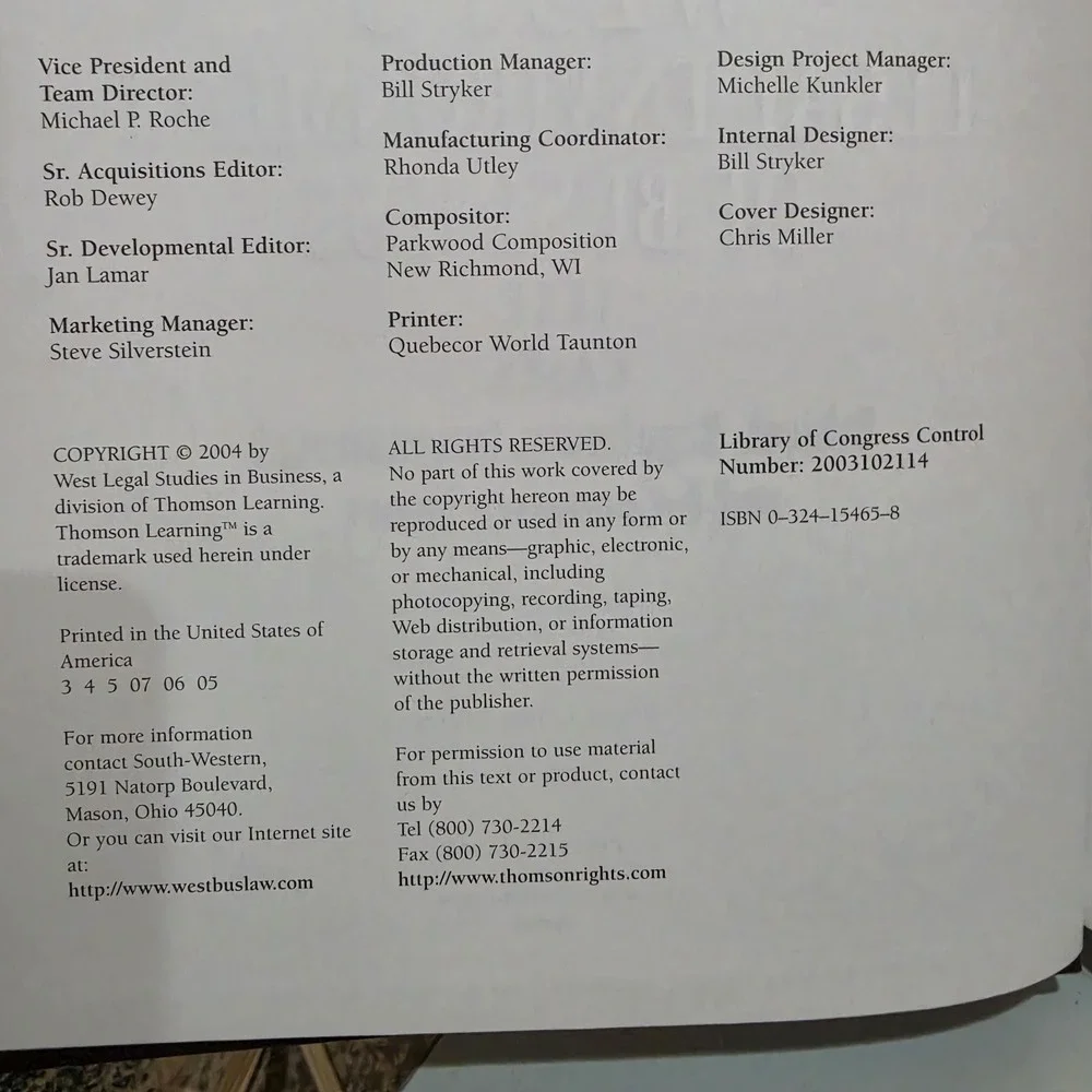 West's Legal Environment of Business Frank B., Miller, Roger 9780324154658